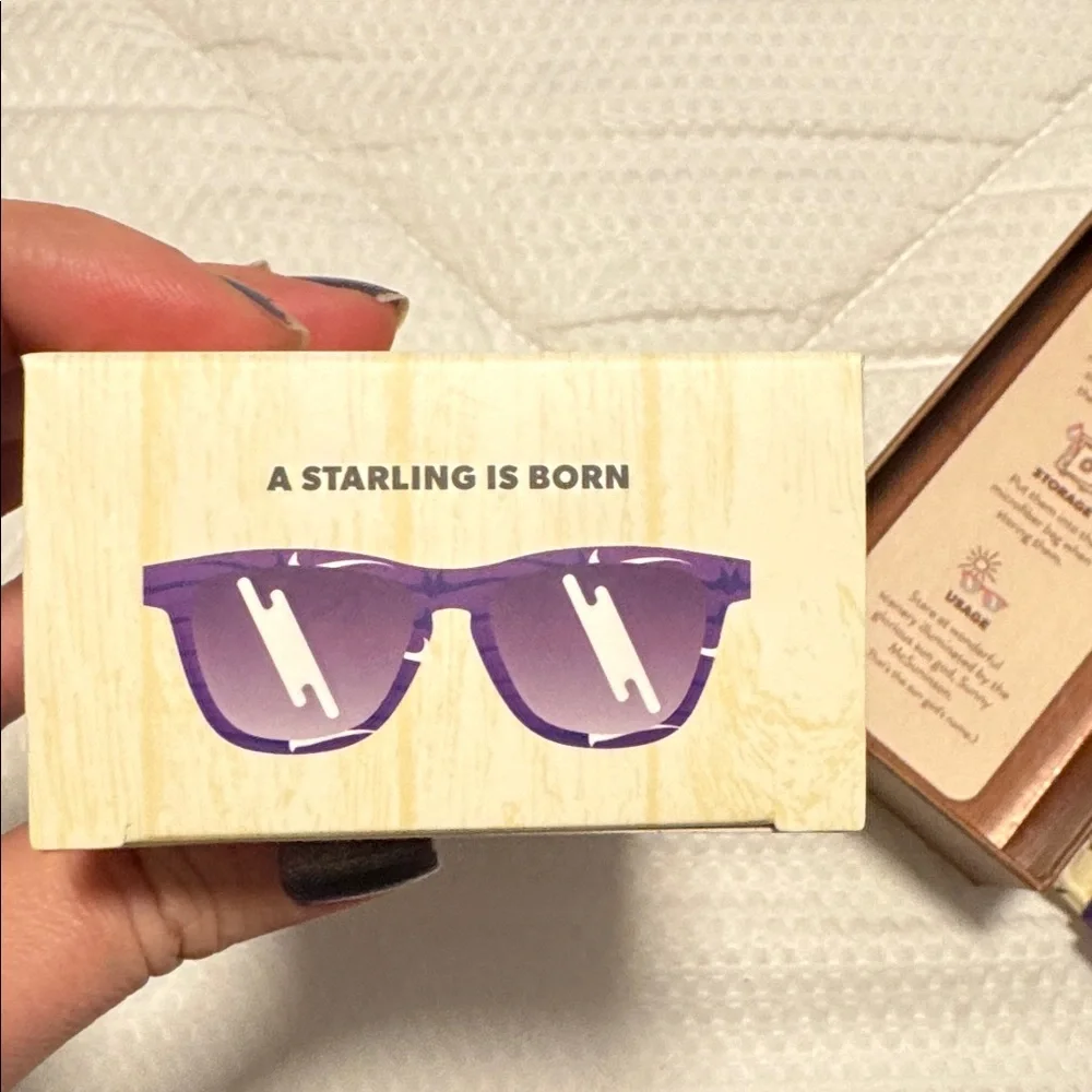 Goodr birder fervor Purple Sunglasses A Starling is born limited edition fuzzy - Picture 2 of 6